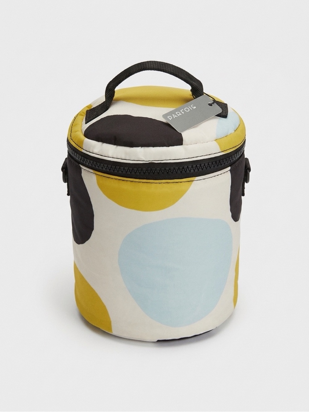 PARFOIS Polka Dot Cosmetic Case – Yellow, Light Blue & Black